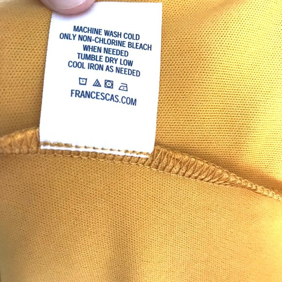 FRANCESCA'S Yellow Lace Knee Length Dress XL - Picture 8 of 8